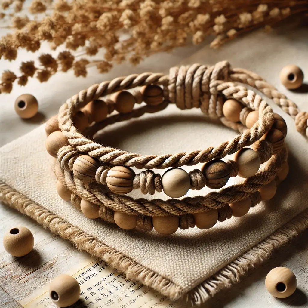 Bracelet perle en bois